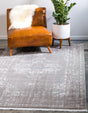 Light Gray 5' 1 x 8' New Classical Rectangle Area Rug 70% Polypropylene & 30% Polyester Traditional Vintage Distressed Carpet for Interior Design Home Decor for Sale at Rug Engine