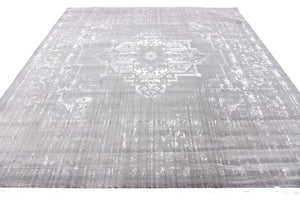 Light Gray 8' x 8' New Classical Square Rug