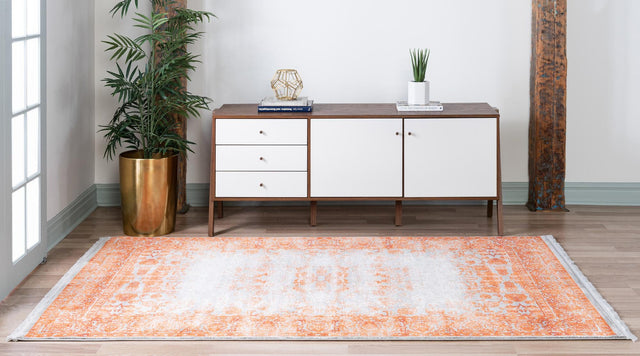 Terracotta 8' x 10' New Classical Rectangle Area Rug 70% Polypropylene & 30% Polyester Traditional Vintage Distressed Carpet for Interior Design Home Decor for Sale at Rug Engine