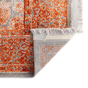 Terracotta 3' x 10' New Classical Runner Area Rug 70% Polypropylene & 30% Polyester Traditional Vintage Distressed Carpet for Interior Design Home Decor for Sale at Rug Engine
