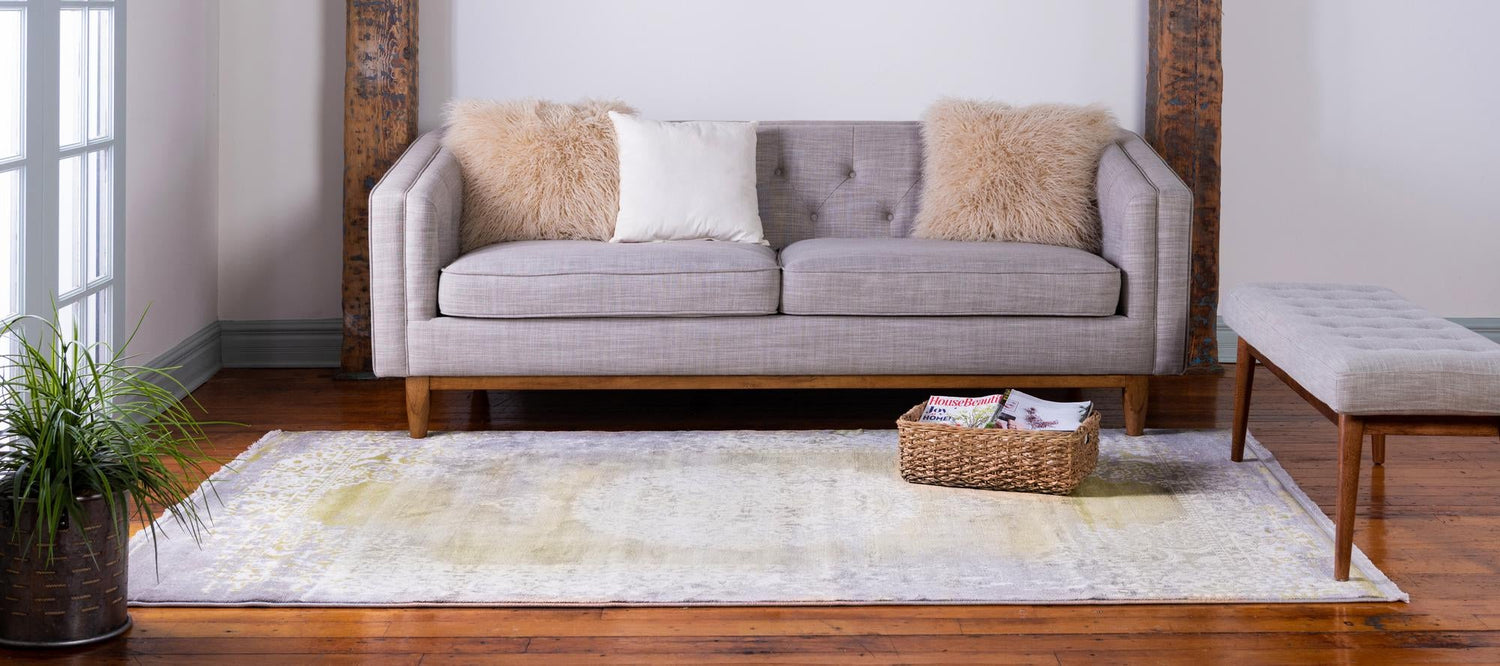 Light Green 3' 3 x 5' 3 New Classical Rectangle Area Rug 70% Polypropylene & 30% Polyester Traditional Vintage Distressed Carpet for Interior Design Home Decor for Sale at Rug Engine