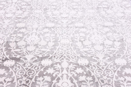Light Gray 8' x 8' New Classical Square Area Rug 70% Polypropylene & 30% Polyester Traditional Vintage Distressed Carpet for Interior Design Home Decor for Sale at Rug Engine