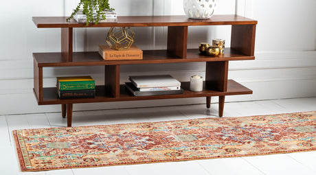 Peach 3' x 10' Austin Runner Area Rug 100% Polyester Durable Cotton Backing Living Dining Room Bedroom Office Vintage Decor Carpet for Sale at Rug Engine