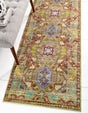 Light Green 2' 7 x 13' 1 Austin Runner Area Rug 100% Polyester Durable Cotton Backing Living Dining Room Bedroom Office Vintage Decor Carpet for Sale at Rug Engine