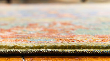 Light Green 2' 7 x 13' 1 Austin Runner Area Rug 100% Polyester Durable Cotton Backing Living Dining Room Bedroom Office Vintage Decor Carpet for Sale at Rug Engine