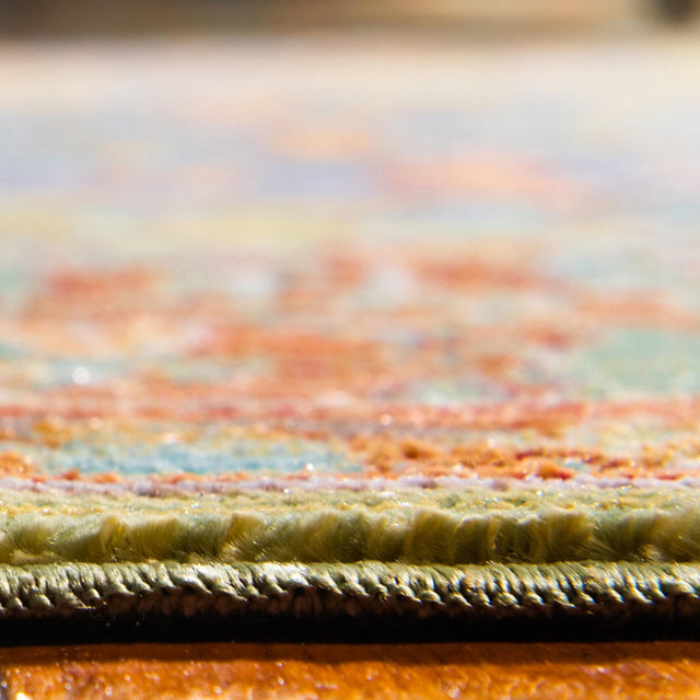 Light Green 5' 1 x 8' Austin Rectangle Area Rug 100% Polyester Durable Cotton Backing Living Dining Room Bedroom Office Vintage Decor Carpet for Sale at Rug Engine