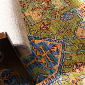 Light Green 5' 1 x 8' Austin Rectangle Area Rug 100% Polyester Durable Cotton Backing Living Dining Room Bedroom Office Vintage Decor Carpet for Sale at Rug Engine