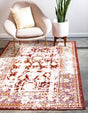 Red 7' x 10' Austin Rectangle Rug