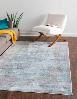 Blue 5' 1 x 8' Austin Rectangle Rug