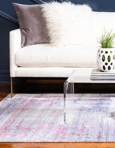 Violet 9' x 12' 2 Austin Rectangle Area Rug 100% Polyester Durable Cotton Backing Living Dining Room Bedroom Office Vintage Decor Carpet for Sale at Rug Engine