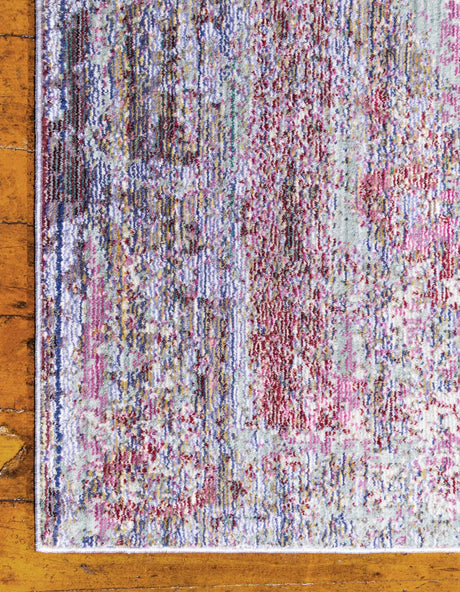 Violet 8' x 8' Austin Square Area Rug 100% Polyester Durable Cotton Backing Living Dining Room Bedroom Office Vintage Decor Carpet for Sale at Rug Engine