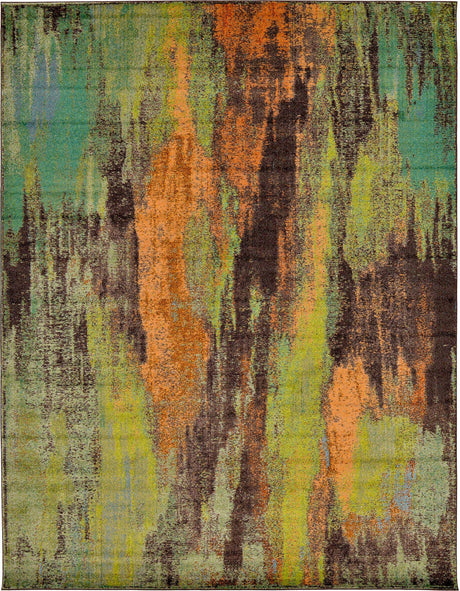 Multicolor 10' x 13' 1 Jardin Rectangle Area Rug 100% Polypropylene With Cotton Backing Colorful & Vivid Modern Carpet for Home Decor for Sale at Rug Engine