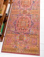Peach 2' x 6' 1 Austin Runner Area Rug 100% Polyester Durable Cotton Backing Living Dining Room Bedroom Office Vintage Decor Carpet for Sale at Rug Engine