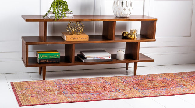 Peach 2' x 8' Austin Runner Area Rug 100% Polyester Durable Cotton Backing Living Dining Room Bedroom Office Vintage Decor Carpet for Sale at Rug Engine