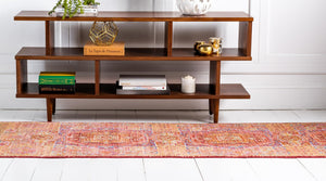 Peach 2' 7 x 9' 10 Austin Runner Area Rug 100% Polyester Durable Cotton Backing Living Dining Room Bedroom Office Vintage Decor Carpet for Sale at Rug Engine