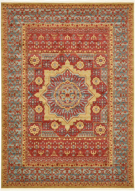Red 8' x 11' Palace Rectangle Area Rug