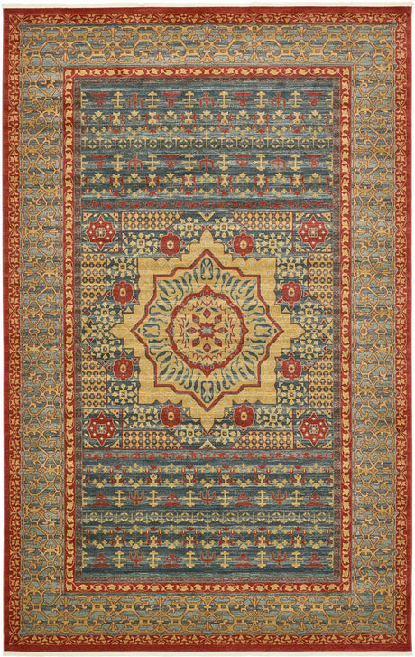 Navy Blue 10' 6 x 16' 5 Palace Rectangle Area Rug