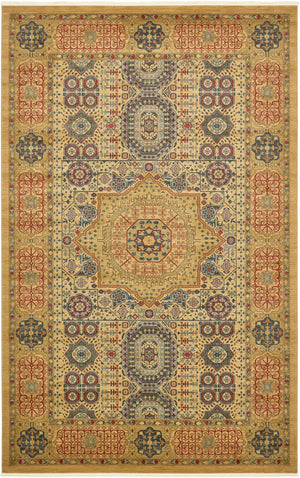 Beige 10' 6 x 16' 5 Palace Rectangle Area Rug