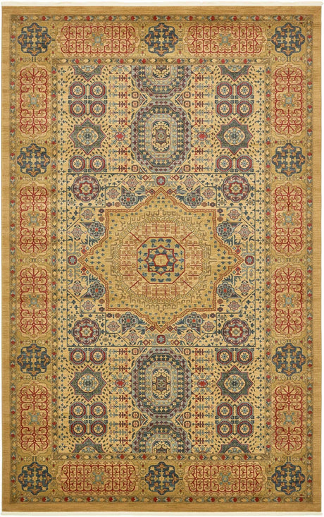 Beige 10' 6 x 16' 5 Palace Rectangle Area Rug