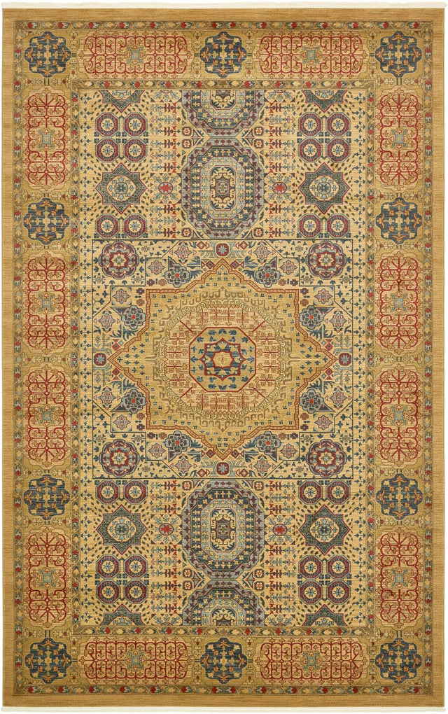 Beige 10' 6 x 16' 5 Palace Rectangle Area Rug
