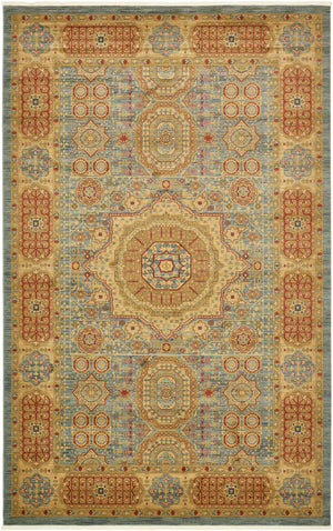 Light Blue 10' 6 x 16' 5 Palace Rectangle Area Rug
