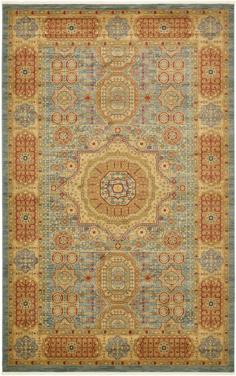 Light Blue 10' 6 x 16' 5 Palace Rectangle Area Rug