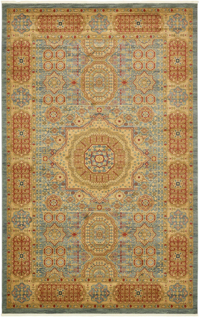 Light Blue 10' 6 x 16' 5 Palace Rectangle Area Rug