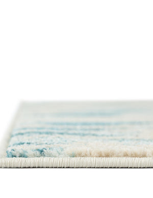 Beige 2' 7 x 10' Positano Runner Area Rug Coastal Marine Beach Design Carpet for Modern Living Rooms, Dining, Bedroom, Office for Sale at Rug Engine