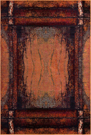 Orange 7' 1 x 10' Estrella Rectangle Rug