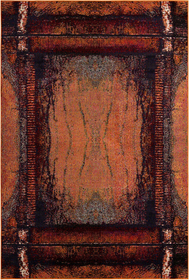 Orange 7' 1 x 10' Estrella Rectangle Rug