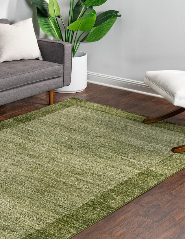 Light Green 4' 1 x 6' 1 Del Mar Rectangle Area Rug 100% Polypropylene Easy Clean Stain Resistant Vivid Modern Carpet Mat for Home Decor Interior Designing for Sale at Rug Engine