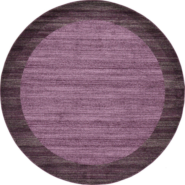 Violet 7' 10 x 7' 10 Del Mar Round Area Rug 100% Polypropylene Easy Clean Stain Resistant Vivid Modern Carpet Mat for Home Decor Interior Designing for Sale at Rug Engine