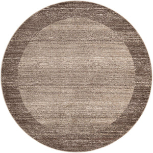 Light Brown 7' 10 x 7' 10 Del Mar Round Area Rug 100% Polypropylene Easy Clean Stain Resistant Vivid Modern Carpet Mat for Home Decor Interior Designing for Sale at Rug Engine