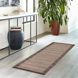 Light Brown 2' x 8' Del Mar Runner Area Rug 100% Polypropylene Easy Clean Stain Resistant Vivid Modern Carpet Mat for Home Decor Interior Designing for Sale at Rug Engine