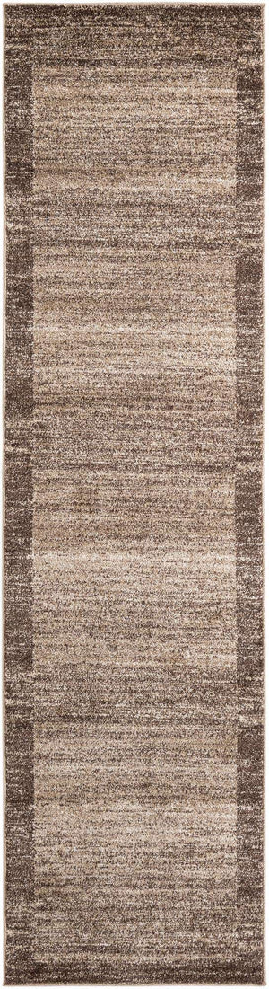 Light Brown 2' 7 x 10' Del Mar Runner Area Rug 100% Polypropylene Easy Clean Stain Resistant Vivid Modern Carpet Mat for Home Decor Interior Designing for Sale at Rug Engine