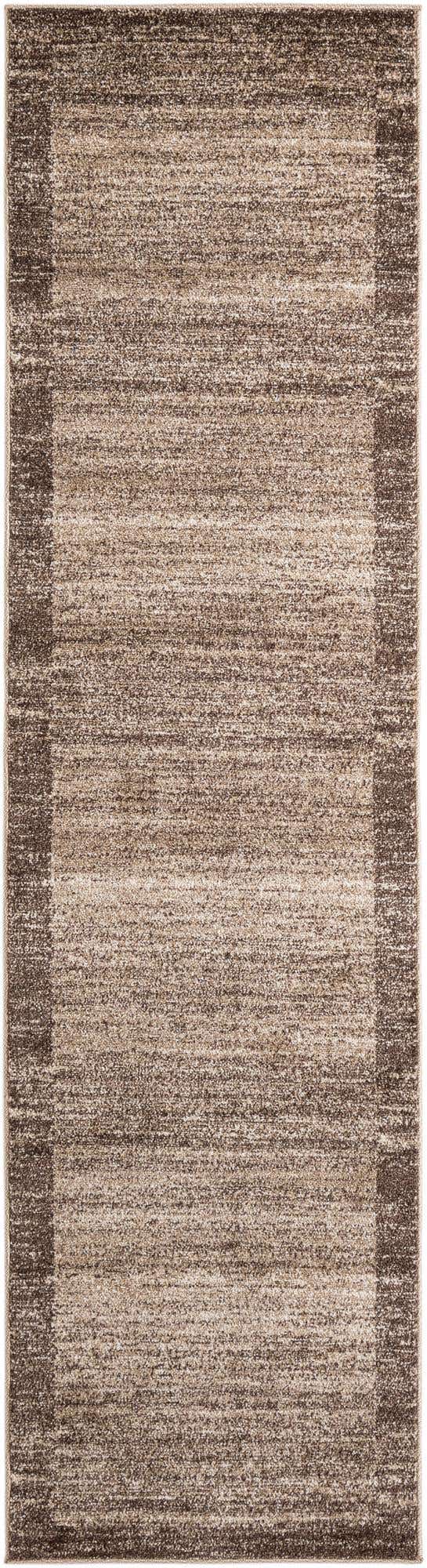 Light Brown 2' 7 x 10' Del Mar Runner Area Rug 100% Polypropylene Easy Clean Stain Resistant Vivid Modern Carpet Mat for Home Decor Interior Designing for Sale at Rug Engine
