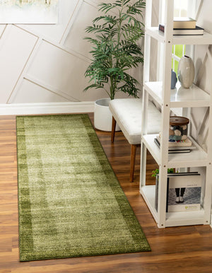 Light Green 2' x 6' 1 Del Mar Runner Area Rug 100% Polypropylene Easy Clean Stain Resistant Vivid Modern Carpet Mat for Home Decor Interior Designing for Sale at Rug Engine