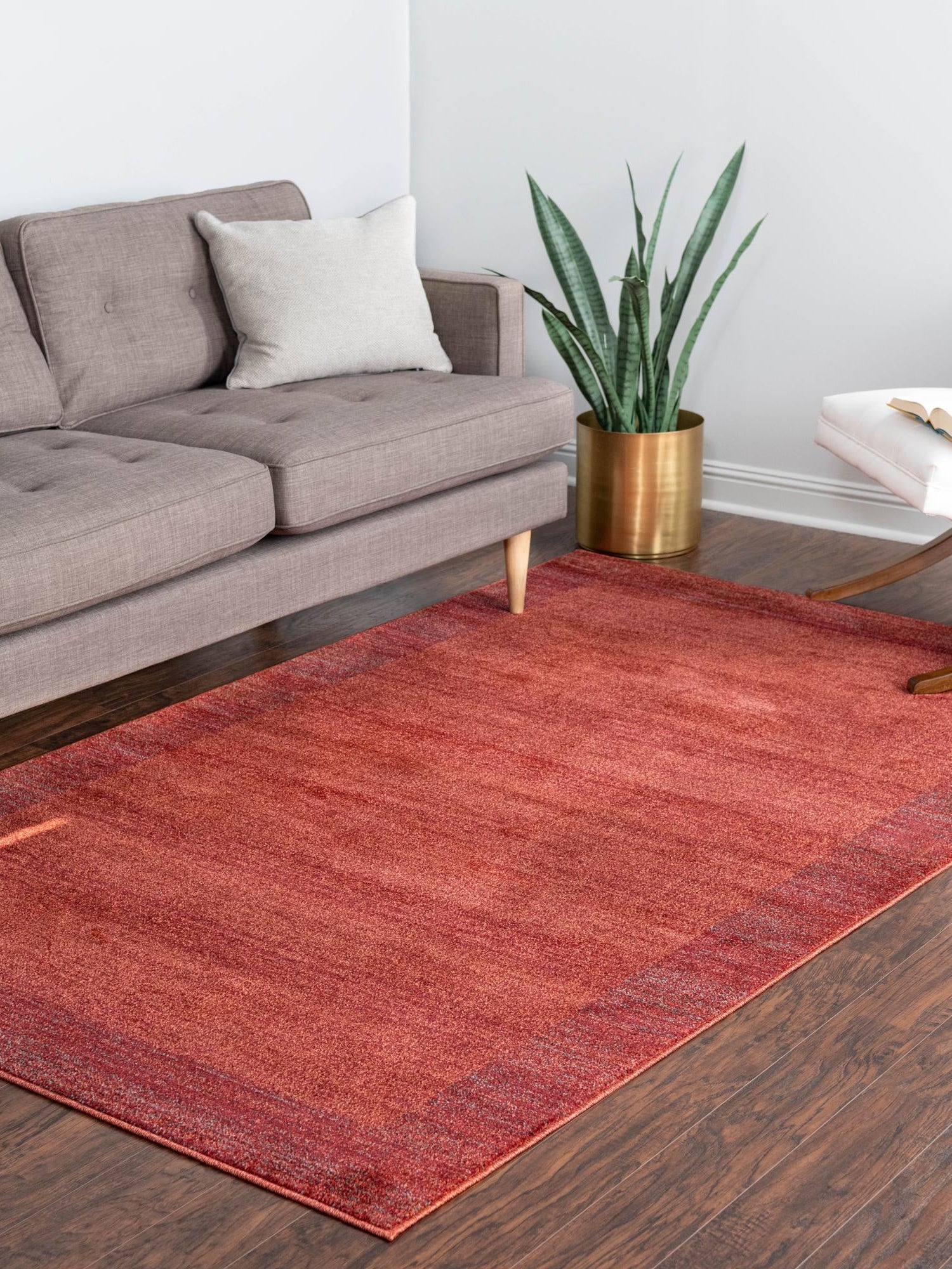Terracotta 3' 1 x 5' 3 Del Mar Rectangle Area Rug 100% Polypropylene Easy Clean Stain Resistant Vivid Modern Carpet Mat for Home Decor Interior Designing for Sale at Rug Engine