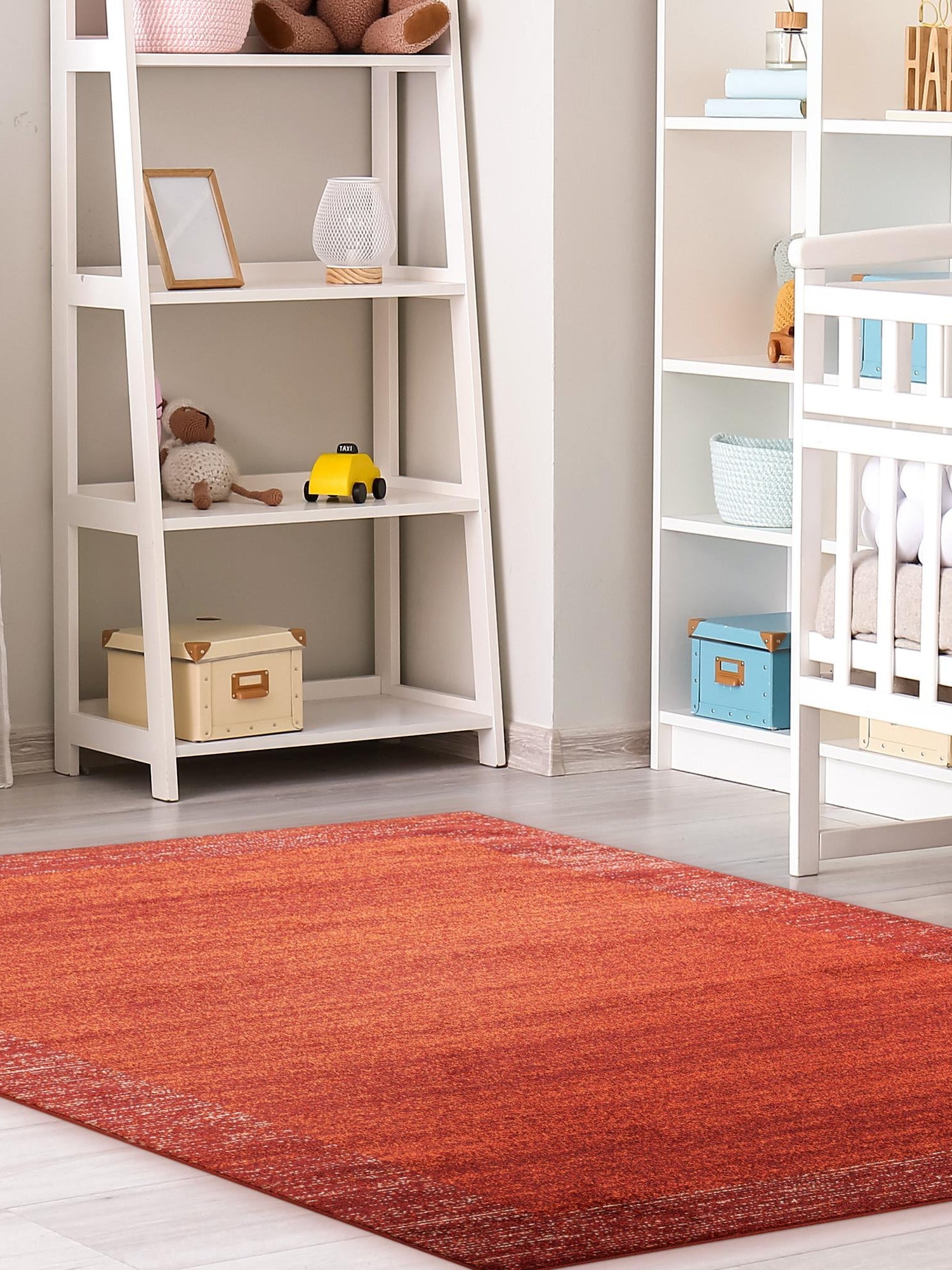 Terracotta 7' 10 x 11' Del Mar Rectangle Area Rug 100% Polypropylene Easy Clean Stain Resistant Vivid Modern Carpet Mat for Home Decor Interior Designing for Sale at Rug Engine