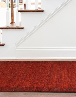 Terracotta 2' x 6' 1 Del Mar Runner Area Rug 100% Polypropylene Easy Clean Stain Resistant Vivid Modern Carpet Mat for Home Decor Interior Designing for Sale at Rug Engine