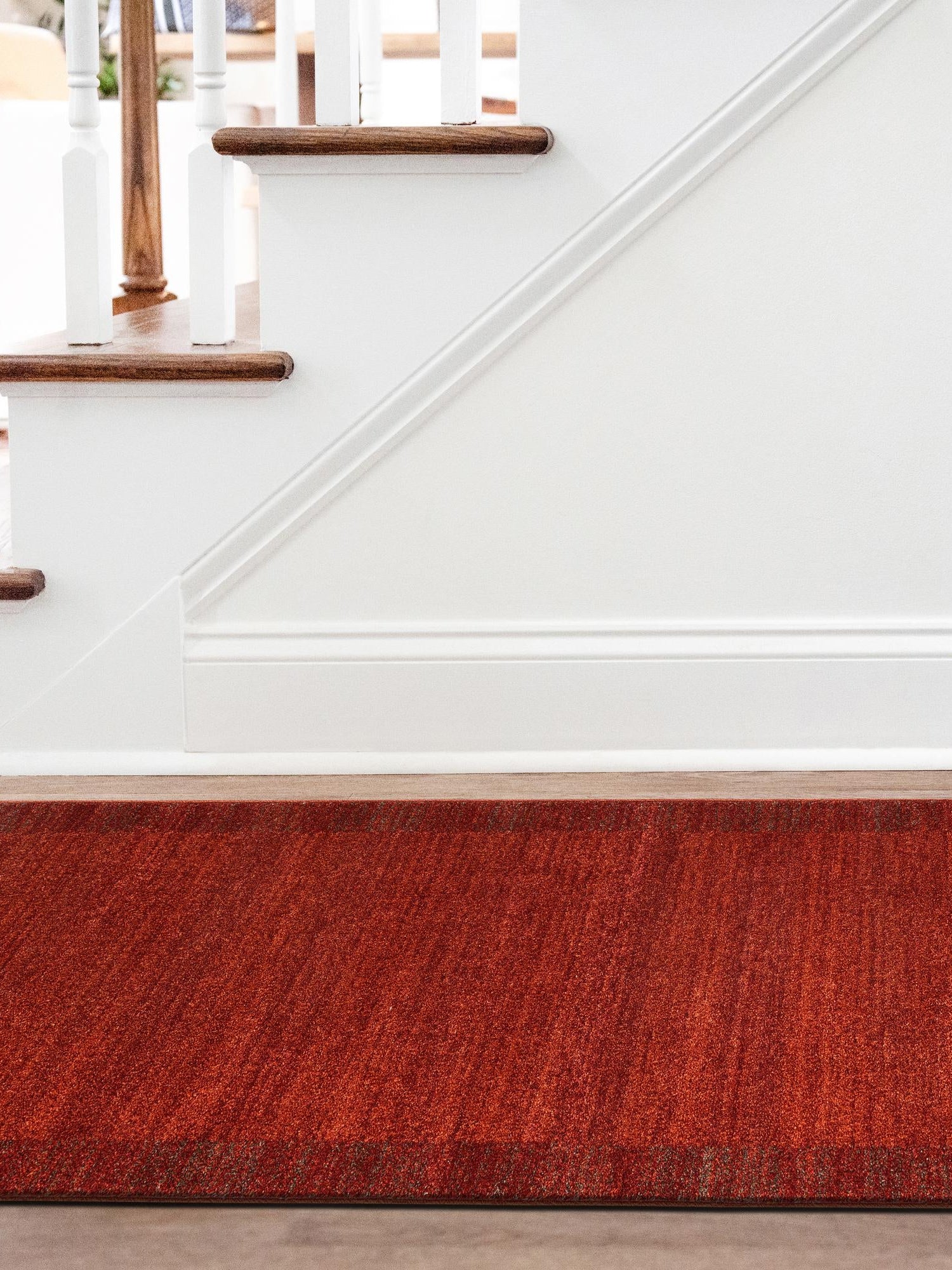 Terracotta 2' 7 x 10' Del Mar Runner Area Rug 100% Polypropylene Easy Clean Stain Resistant Vivid Modern Carpet Mat for Home Decor Interior Designing for Sale at Rug Engine