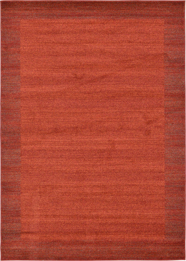 Terracotta 7' 1 x 10' Del Mar Rectangle Area Rug 100% Polypropylene Easy Clean Stain Resistant Vivid Modern Carpet Mat for Home Decor Interior Designing for Sale at Rug Engine