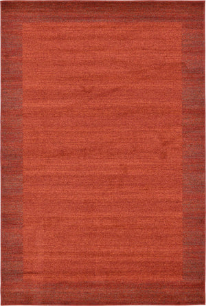 Terracotta 6' 1 x 9' Del Mar Rectangle Area Rug 100% Polypropylene Easy Clean Stain Resistant Vivid Modern Carpet Mat for Home Decor Interior Designing for Sale at Rug Engine