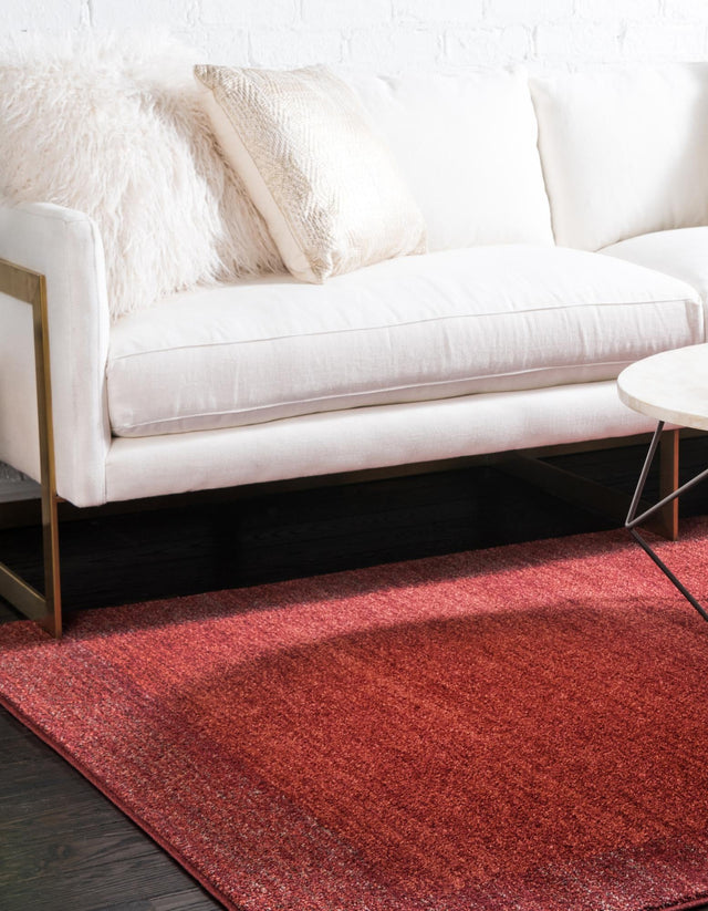 Terracotta 7' 10 x 7' 10 Del Mar Square Area Rug 100% Polypropylene Easy Clean Stain Resistant Vivid Modern Carpet Mat for Home Decor Interior Designing for Sale at Rug Engine