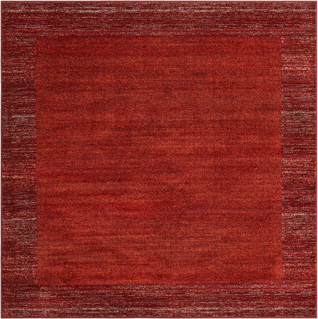 Terracotta 7' 10 x 7' 10 Del Mar Square Area Rug 100% Polypropylene Easy Clean Stain Resistant Vivid Modern Carpet Mat for Home Decor Interior Designing for Sale at Rug Engine