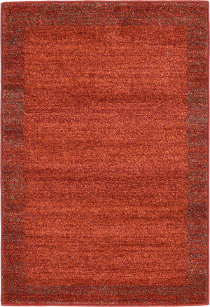 Terracotta 2' x 3' 1 Del Mar Rectangle Area Rug 100% Polypropylene Easy Clean Stain Resistant Vivid Modern Carpet Mat for Home Decor Interior Designing for Sale at Rug Engine