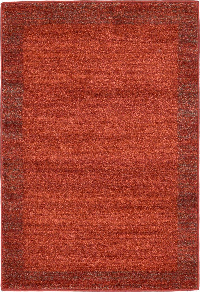 Terracotta 2' x 3' 1 Del Mar Rectangle Area Rug 100% Polypropylene Easy Clean Stain Resistant Vivid Modern Carpet Mat for Home Decor Interior Designing for Sale at Rug Engine