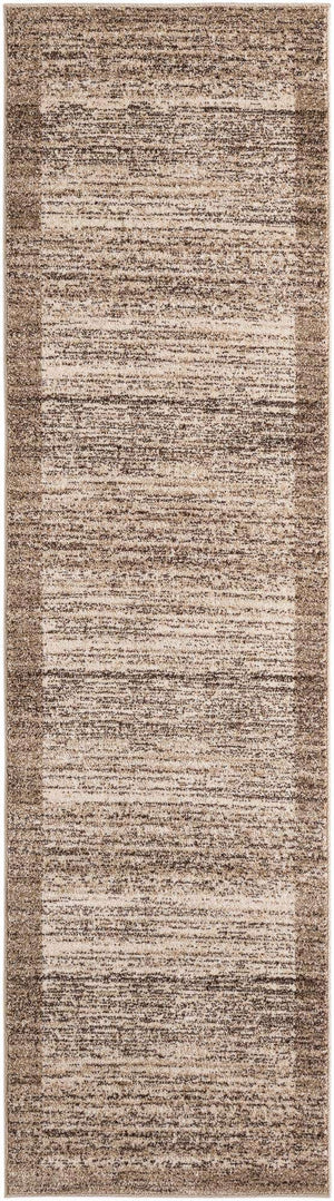 Beige 2' 7 x 10' Del Mar Runner Area Rug 100% Polypropylene Easy Clean Stain Resistant Vivid Modern Carpet Mat for Home Decor Interior Designing for Sale at Rug Engine