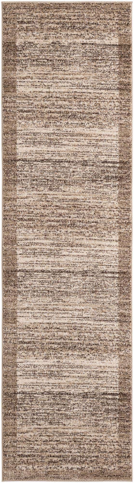 Beige 2' 7 x 10' Del Mar Runner Area Rug 100% Polypropylene Easy Clean Stain Resistant Vivid Modern Carpet Mat for Home Decor Interior Designing for Sale at Rug Engine