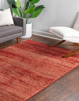 Terracotta 6' 1 x 9' Del Mar Rectangle Area Rug 100% Polypropylene Easy Clean Stain Resistant Vivid Modern Carpet Mat for Home Decor Interior Designing for Sale at Rug Engine